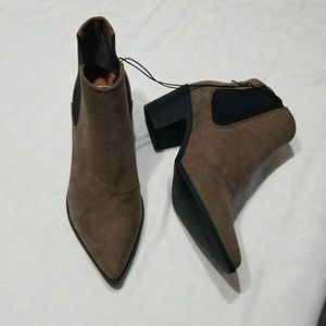 NEW H&M Brown Suede Booties